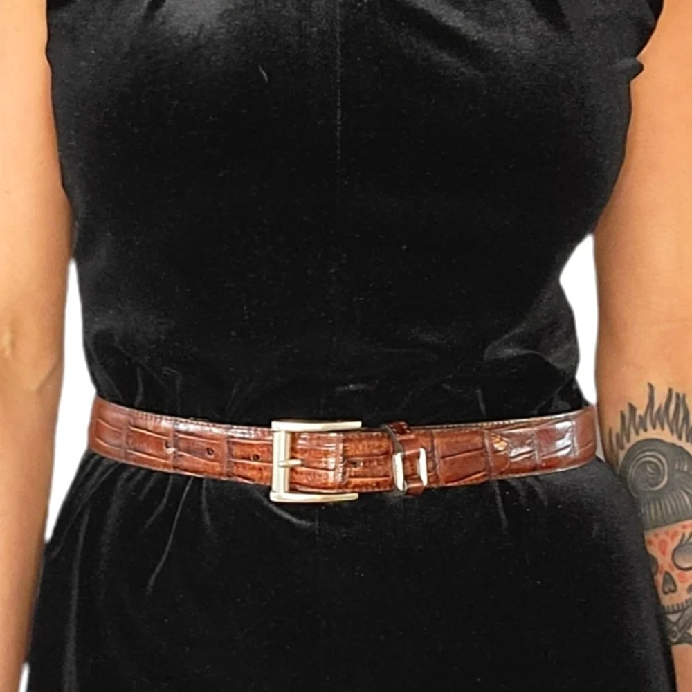Fossil Leather Belt Size Small 26-30 inch
